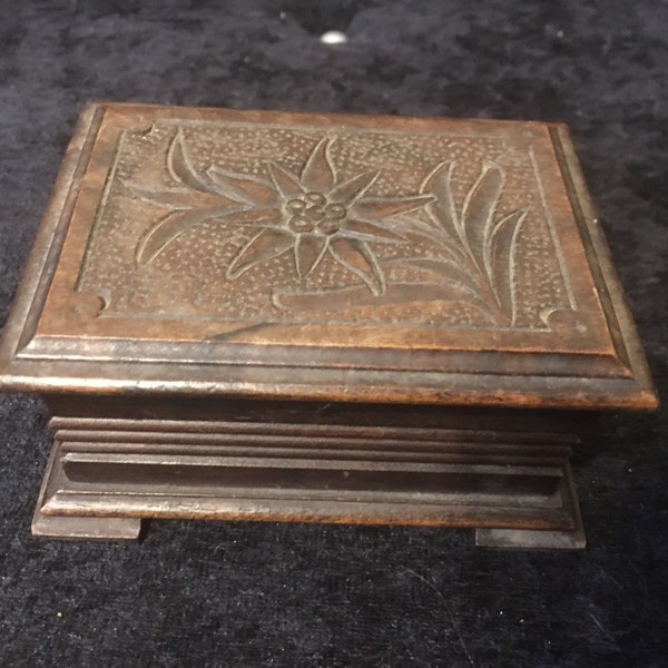 Antique Wooden Puzzle Box Etsy