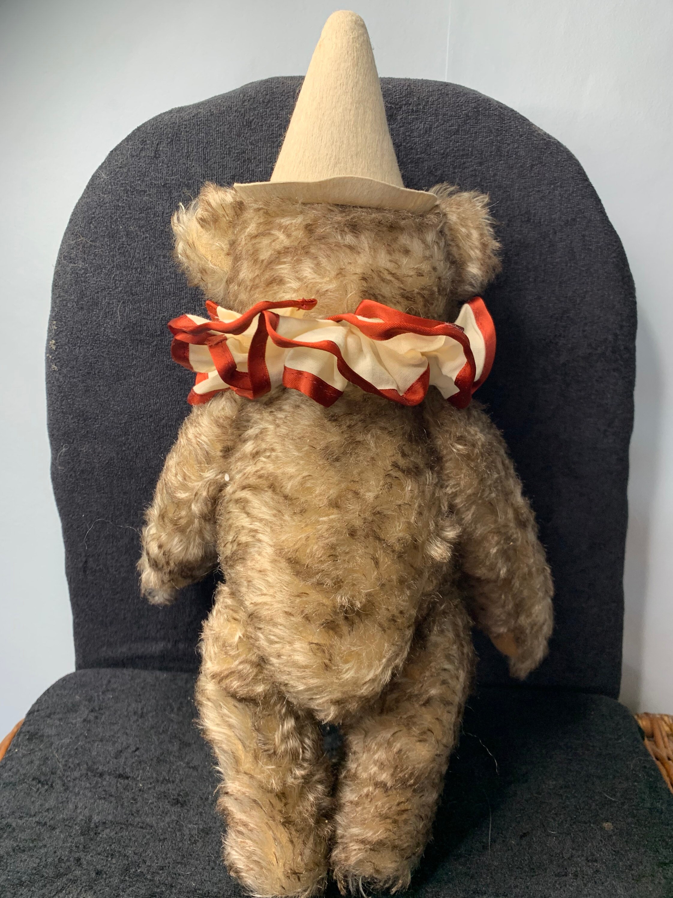 Vintage STEIFF 1926 Limited Edition Clown Mohair Teddy Bear 32cm