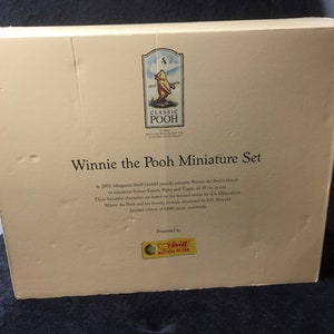 Vintage STEIFF Winnie the Pooh miniature set Limited Edition Collectors Club Eeyore Piglet and Tigger EAN 354205 image 7