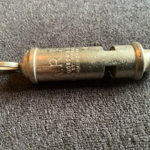 Vintage the ARF Whistle stamped J Hudson and Co made in England