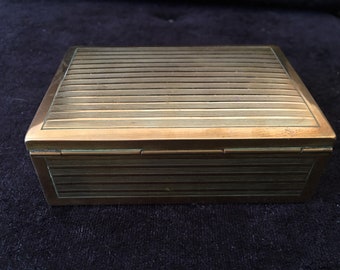 Vintage State Express Brass Cigarette Box