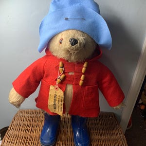 Oso Paddington grande y raro de colección, años 70, de Gabrielle Designs