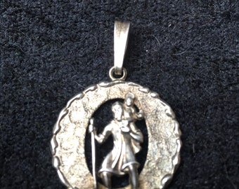 Vintage Sterling Silber St Christopher