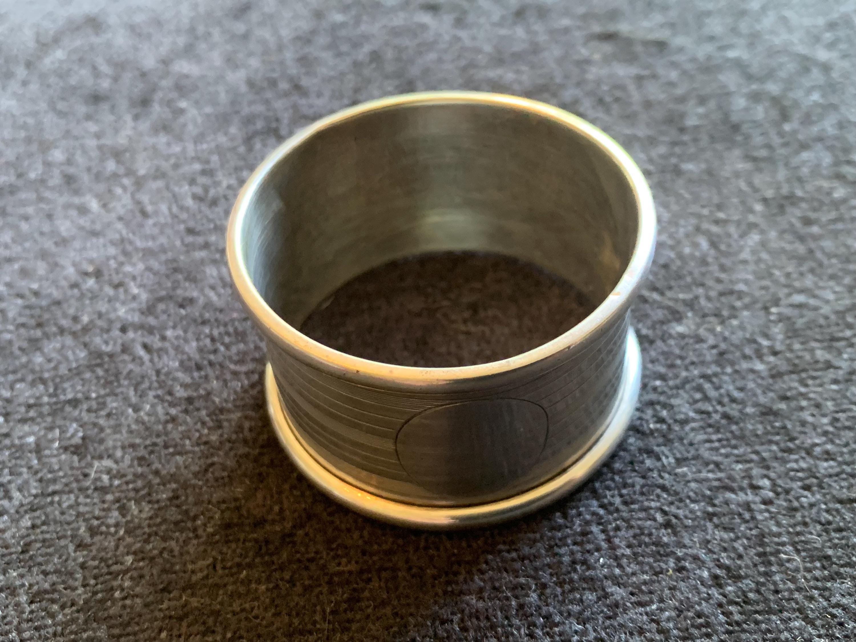 アンティーク スターリングシルバー ナプキンリング、ロラソン