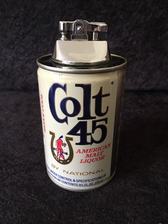 Rare Vintage Colt 45 Beer Can Table Lighter 