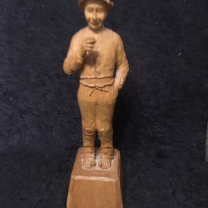 Vintage Black Forest Hand carved wooden Figure