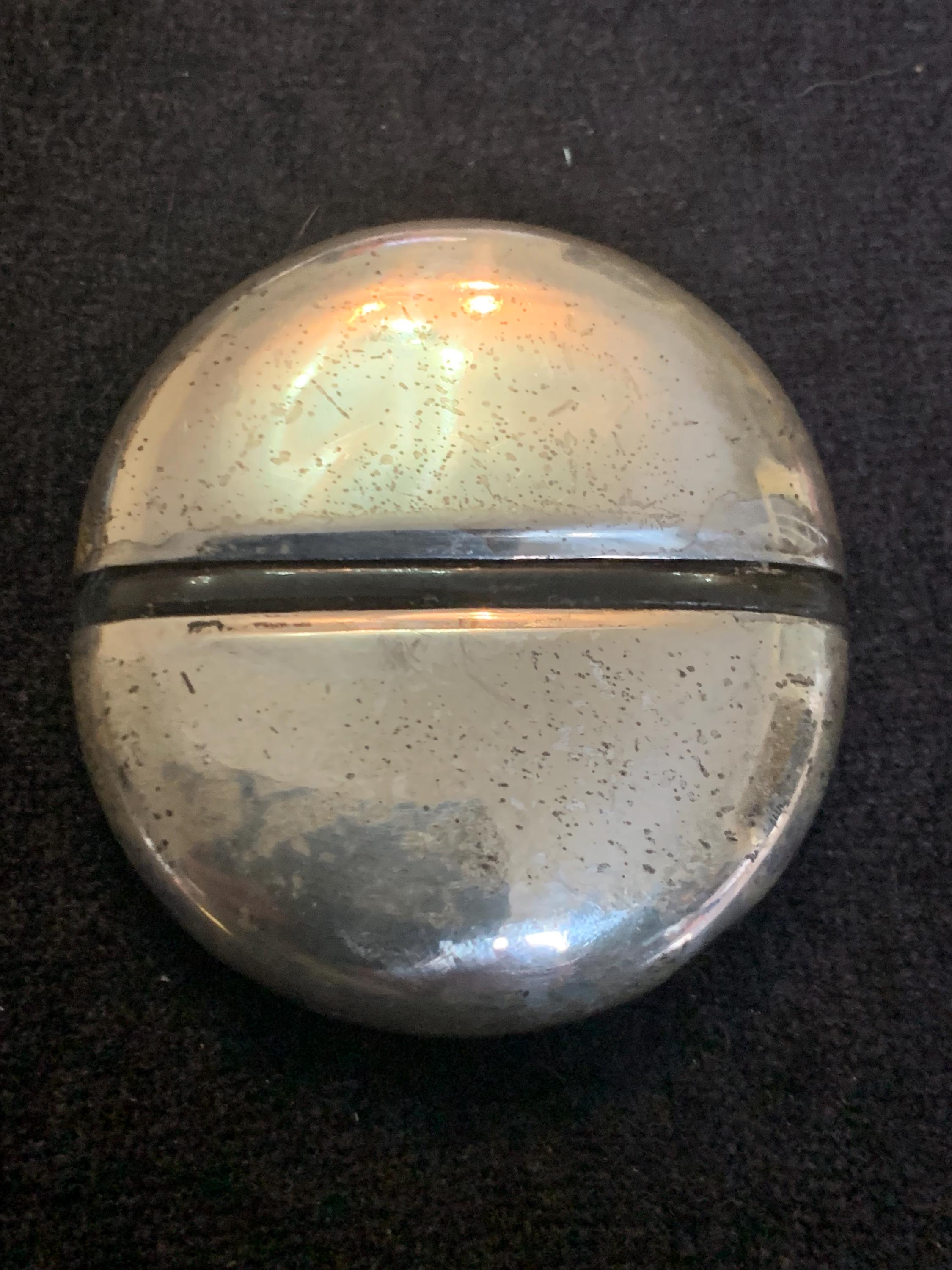 Vintage Rare Mary Dunhill Sentinel Sterling Silver and Glass