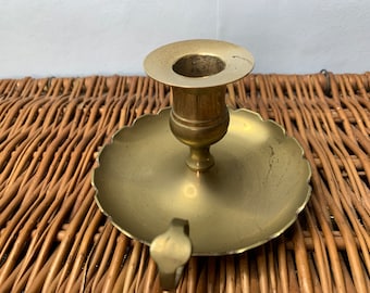 Vintage Brass wee willie winkie Palo de cámara / Portavelas