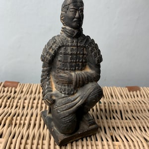 Vintage Chinese Terracotta Clay Warrior
