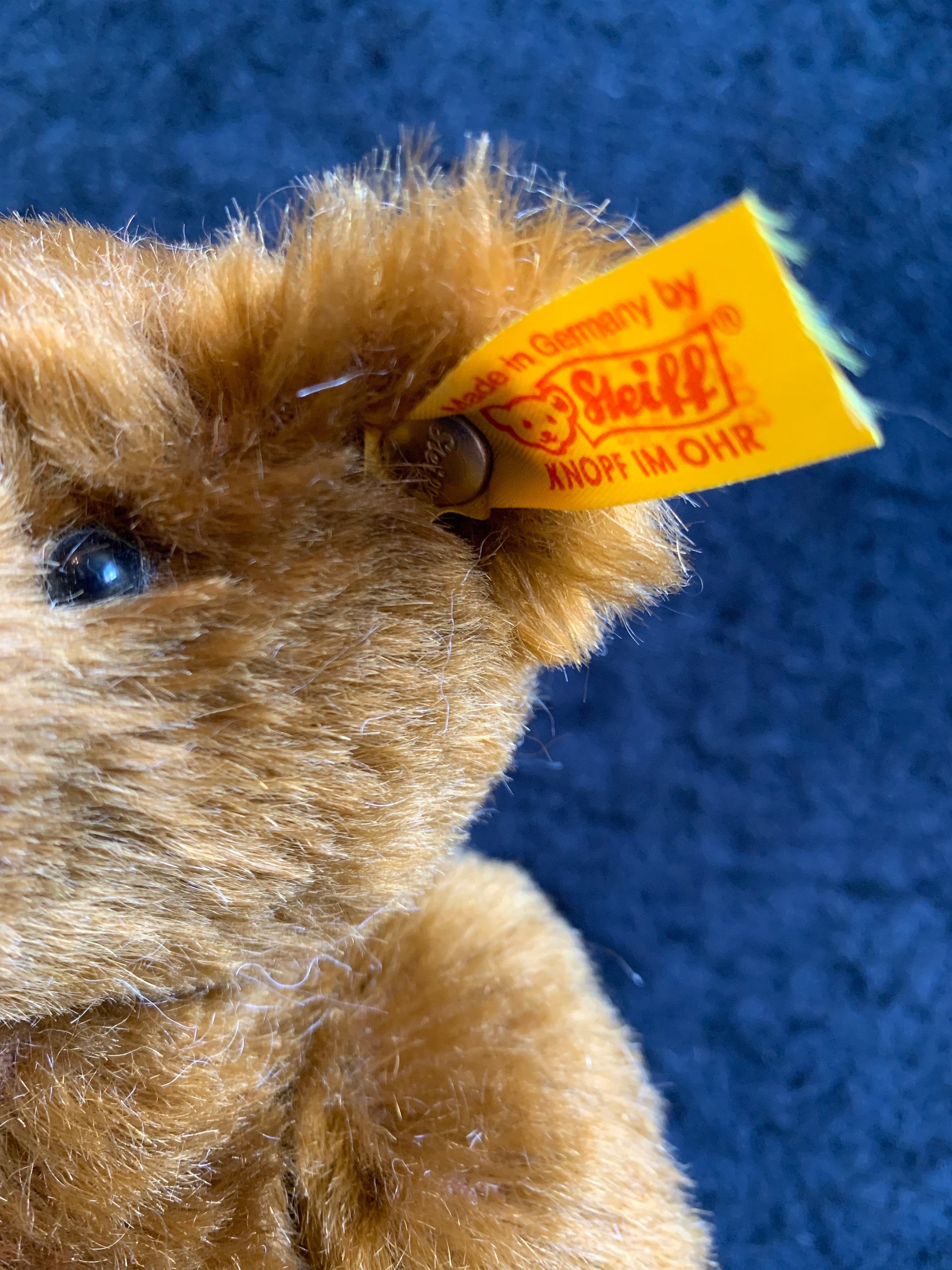 Rare STEIFF Mohair Worlds First Teddy Bear Replica 25cm EAN661303