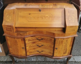 Secrétaire vintage en bois vénitien, Italie