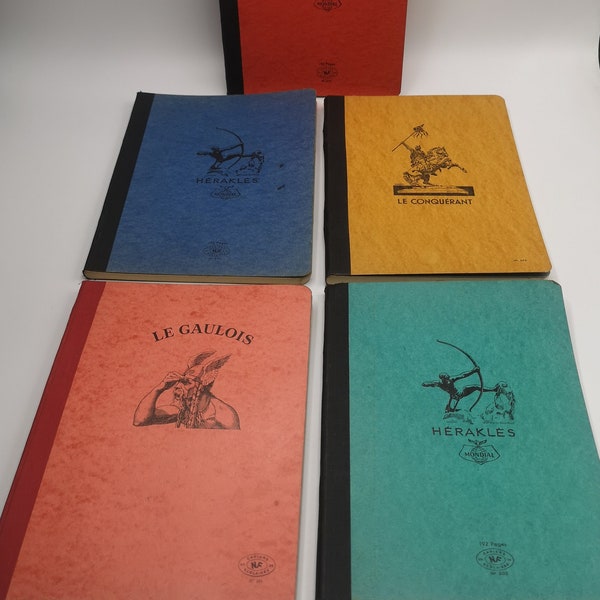 Cahiers d'école vintage brochés