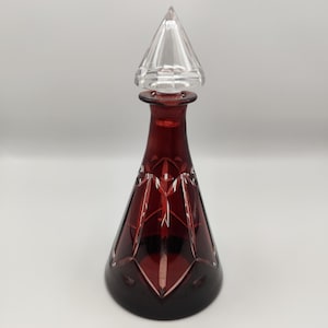 Red crystal carafe