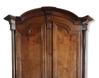 Cherry cabinet with columns