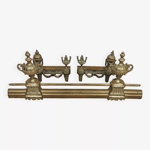 Gilded bronze fireplace front