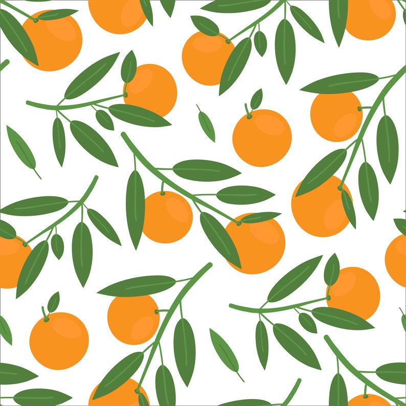 Citrus digital paper lemon decor digital paper pack fruit Etsy