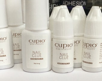 Cupio Nail Glue | 10g or 5g | Brush or Nozzle | Brush on glue | Extra Strong Nail Glue | 2 weeks power