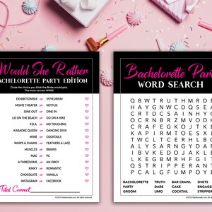 The Ultimate Bachelorette Party Fun &amp; Games Printables Kit, INSTANT ...
