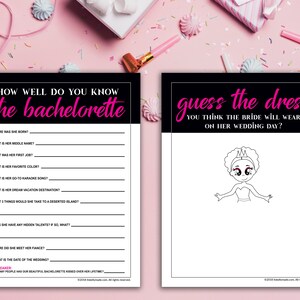 The Ultimate Bachelorette Party Fun &amp; Games Printables Kit, INSTANT ...