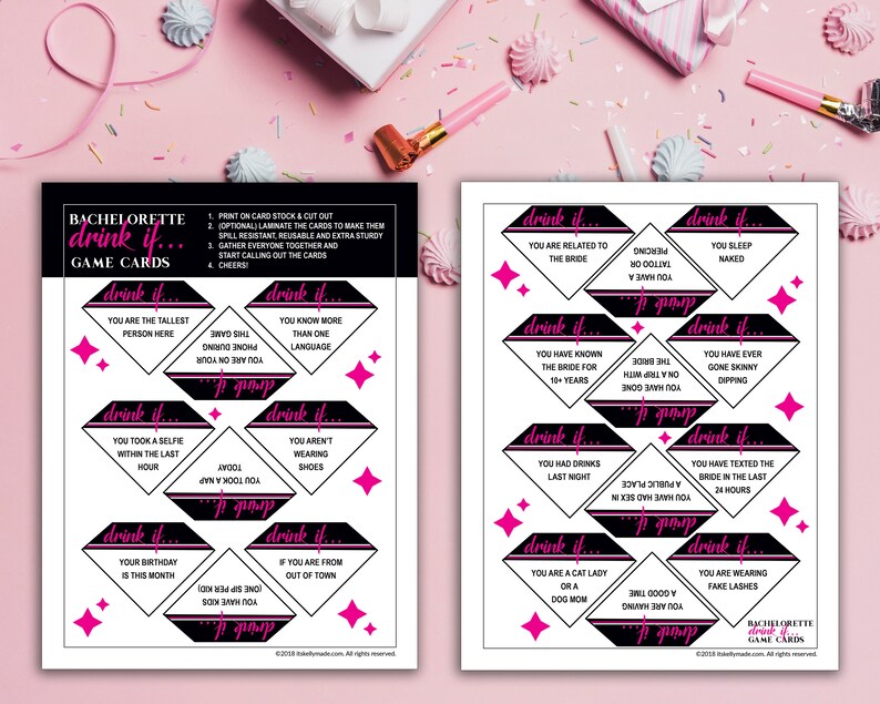 The Ultimate Bachelorette Party Fun &amp; Games Printables Kit, INSTANT ...