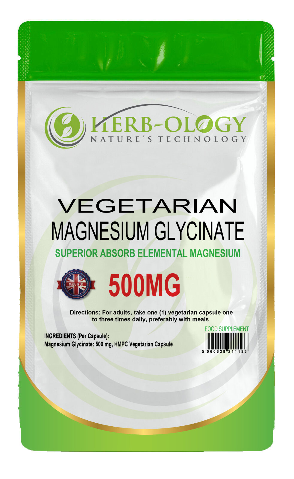 Magnesium Glycinate Capsules Vegan 