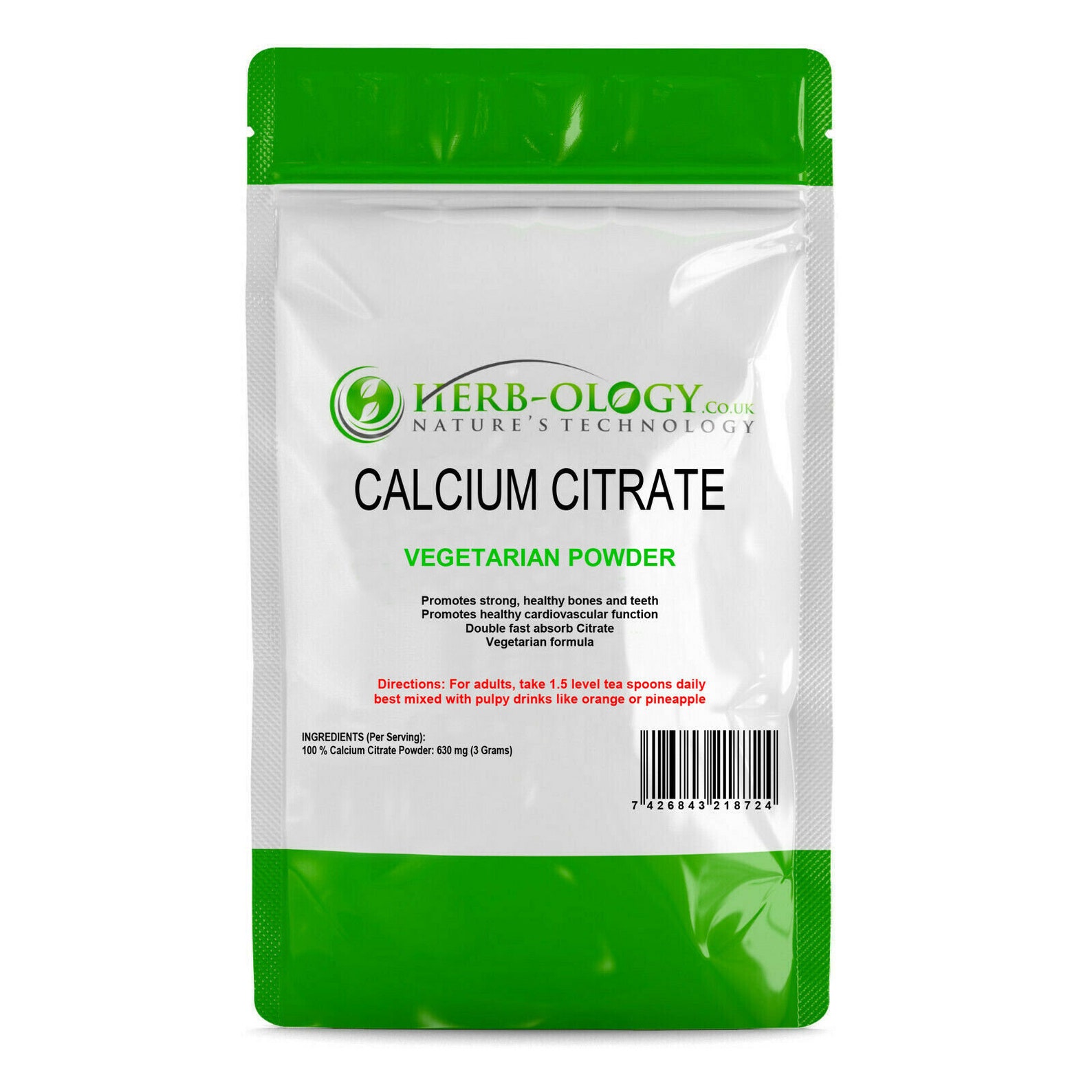 Calcium Citrate Powder Pure Vegetarian High Absorb 25100g Etsy