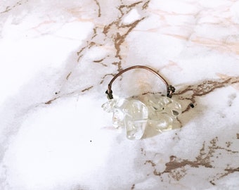 Healing Crystal Chip Ring