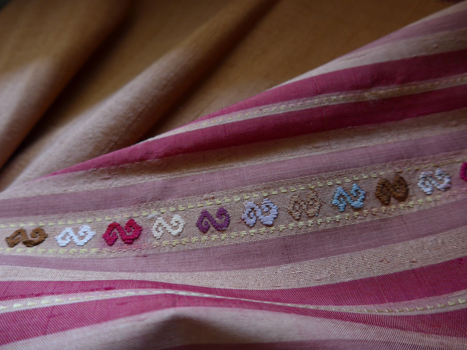 Lao Silk Handwoven Scarf Etsy