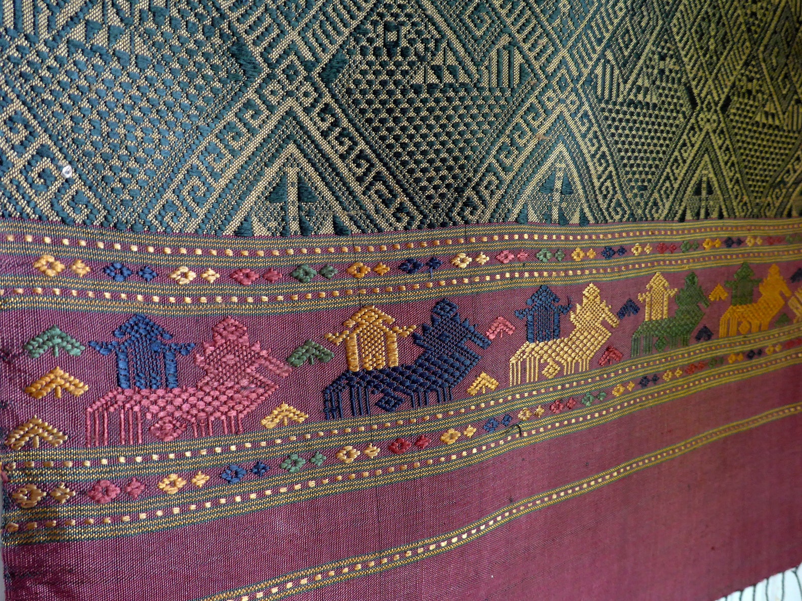 Lao Handwoven Silk Scarf Etsy