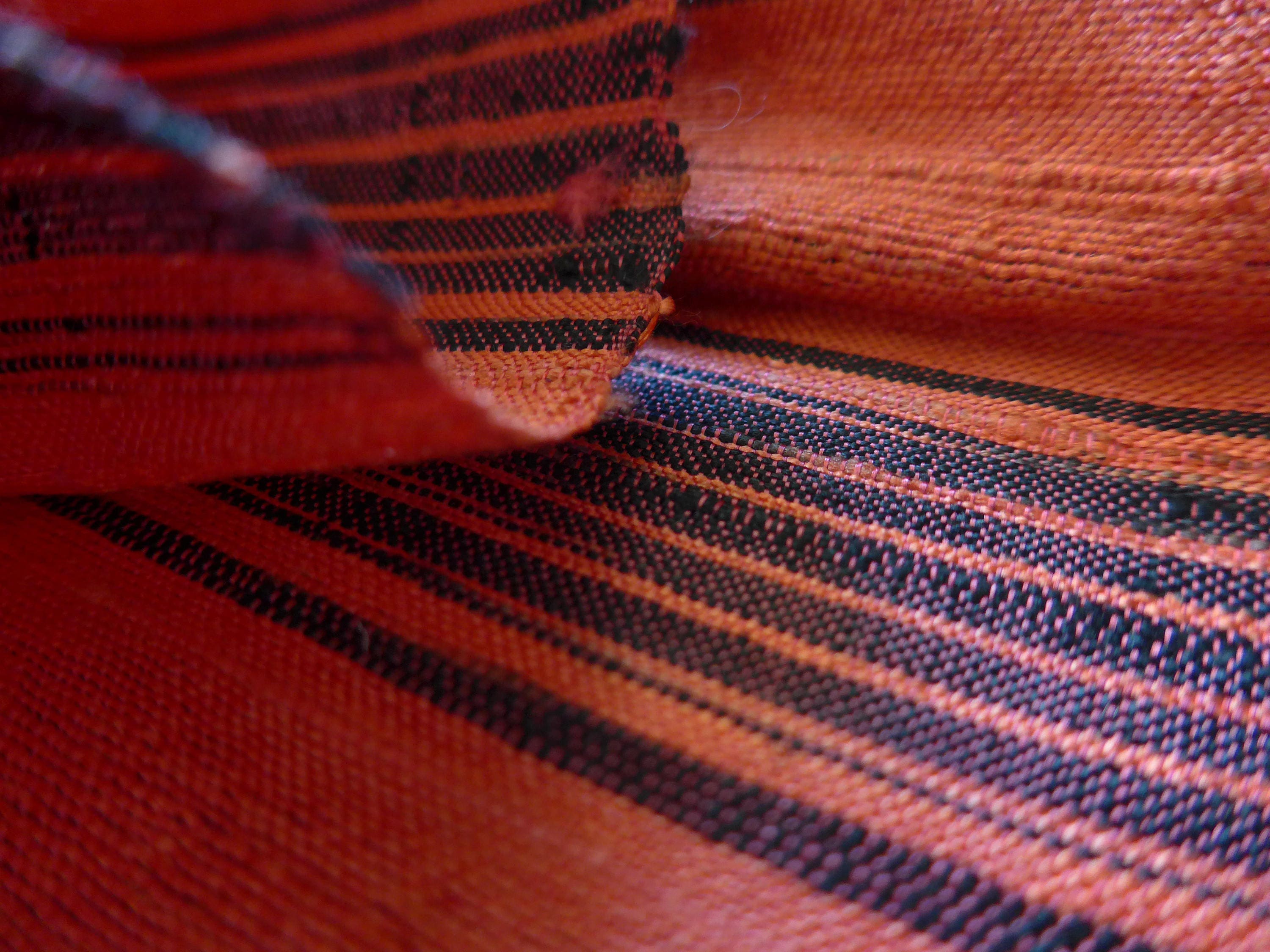 Lao Silk Handwoven Striped Scarf Etsy Ireland