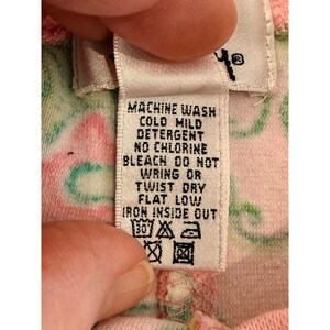 Vtg 90s Lilly Pulitzer Baby Girl 6/12 Pink Green Lion & Fish Pants White label image 4