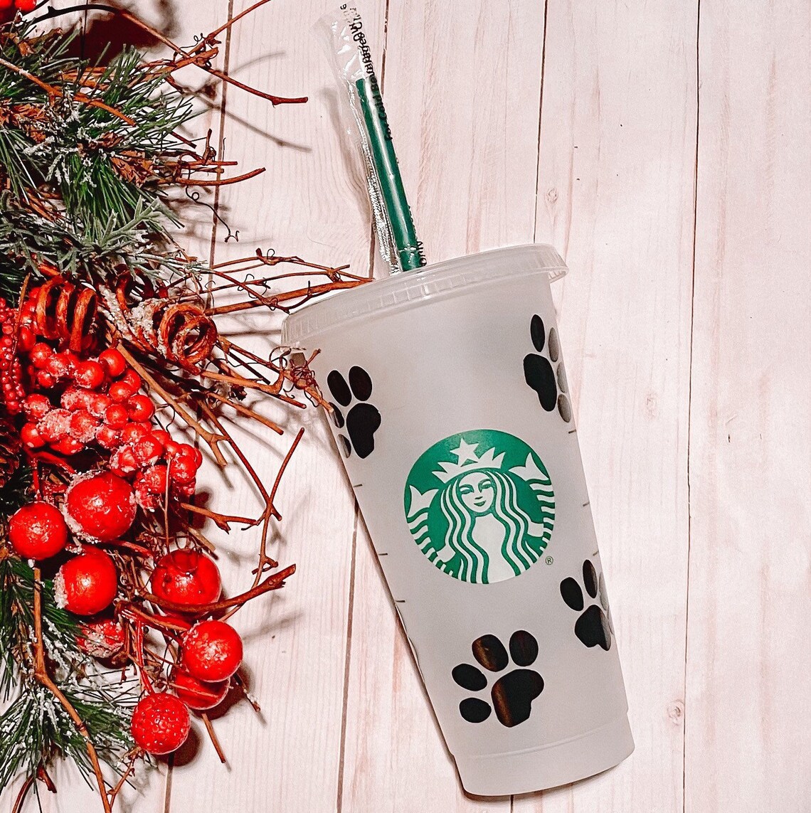 starbucks paw glass