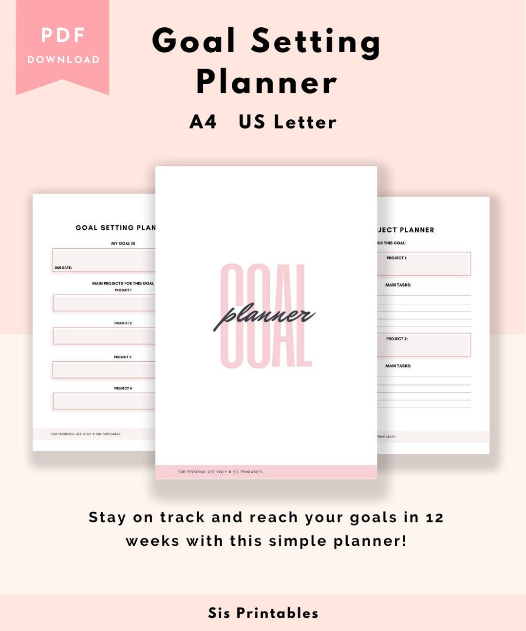 2023 Goal Planner Printable Goal Planner 2023 Monthly - Etsy Australia