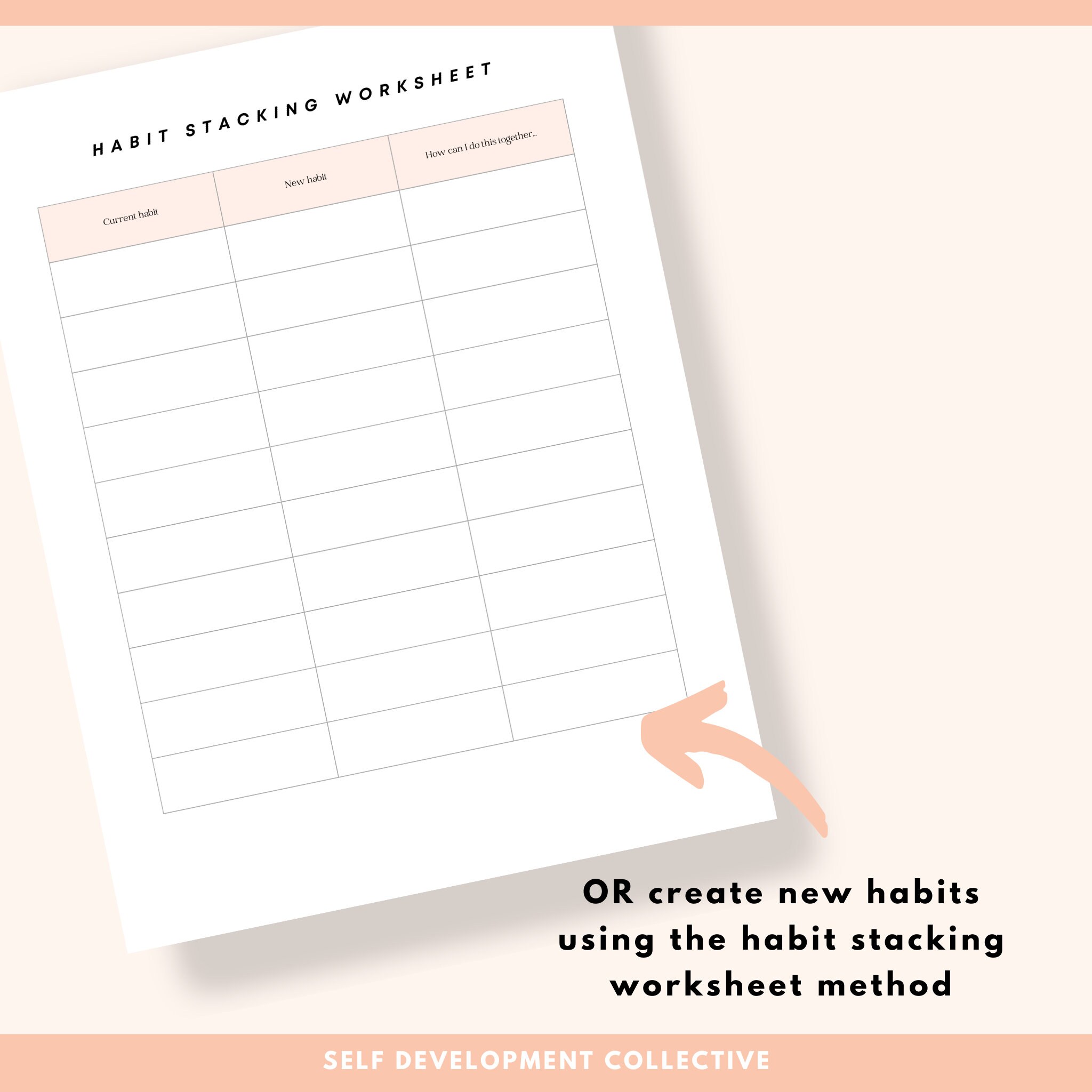 Habit Stacking Worksheet.pdf Habit Tracker Printable, Habit Tracker Template, Habit Tracker Journal ...