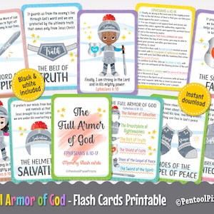 Wapenrusting van God, Flash Cards, de volledige wapenrusting van God, Flashcards, Educatieve Flash Cards, Bijbelverzen, Schriftkaarten, Efeziërs 6
