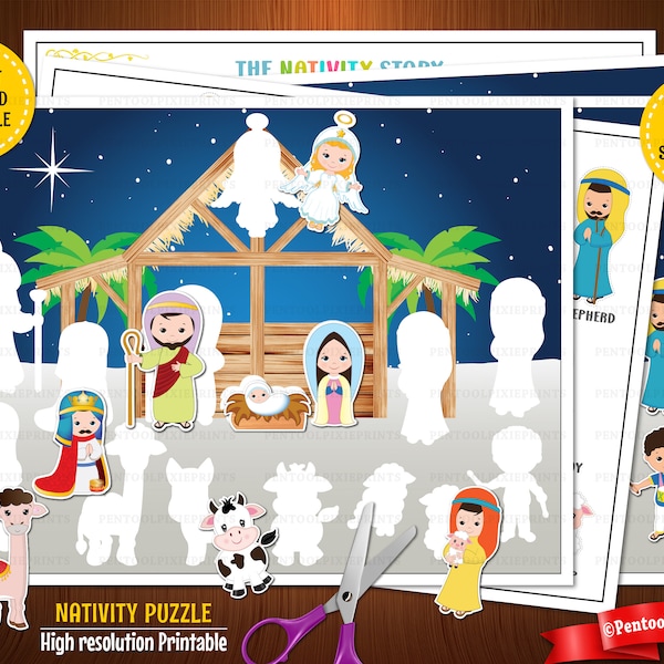 Nativity Puzzle - Etsy