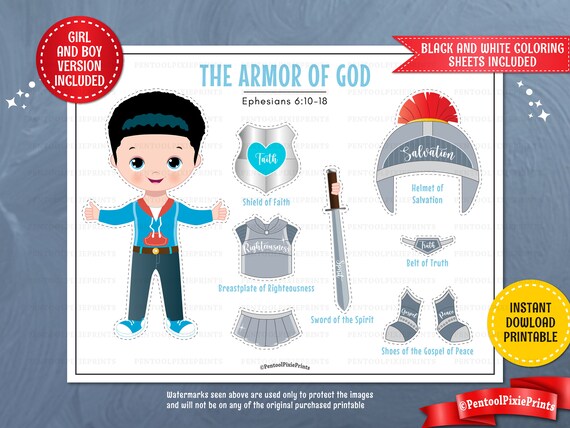 Armor Of God Paper Doll Lds Hands On Bible Teacher: Armor Of God