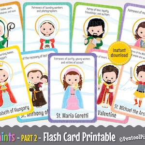 Tarjetas didácticas de los santos para imprimir, tarjetas didácticas de los santos católicos, tarjetas didácticas de los santos, tarjetas didácticas educativas, tarjetas didácticas para imprimir, PARTE 2