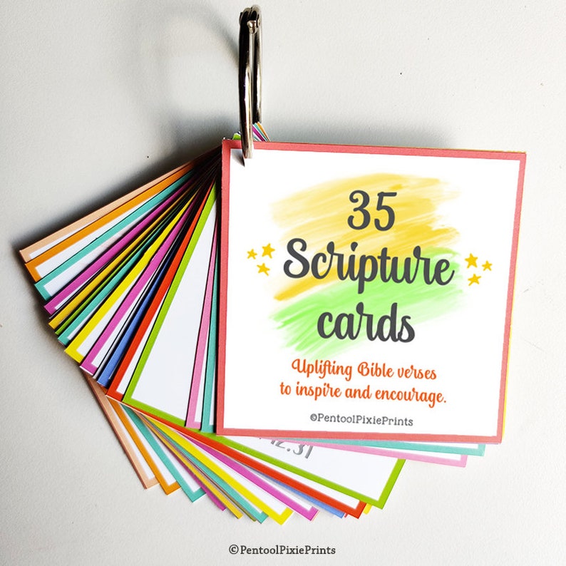 Kids Scripture Cards, Scripture Cards, Scripture Printable, Bible Verse Cards, Bible Verse ...