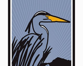 Tempe Heron (individual print)