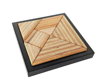 Tangram Jigsaw Puzzle, Unique Seven Piece Plywood Geometric Brain