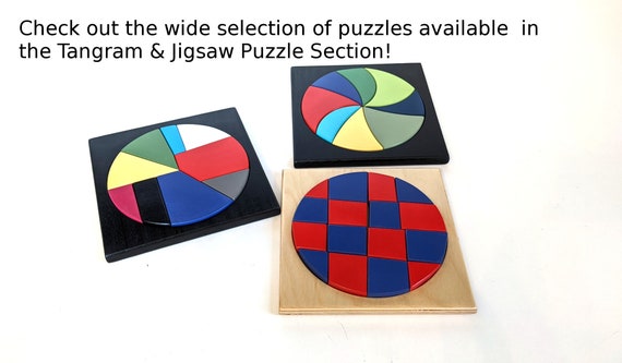 Jouets de casse tête en bois Tangram Jeu de puzzle coloré - Temu Canada