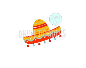 Aquarel PNG Cinco de Mayo Sombrero warmteoverdracht ontwerp sublimatie digitale clipart
