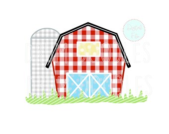 Barnyard Faux Applique PNG – Watercolor Clipart, Sublimation Design (Digital Download)