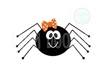Araña niña en acuarela PNG – Imágenes prediseñadas de Halloween, transferencia térmica (descarga digital)