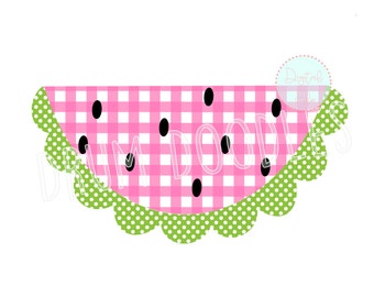 Wassermelone Applikation PNG - Aquarell Sublimation Clipart (digitaler Download)
