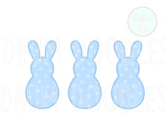 Junge Hase Trio Aquarell Clipart - Ostern PNG, Sublimation (digitaler Download)