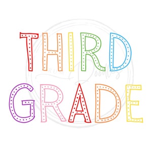Third Grade PNG - Back to School PNG - Third Grade Designs - Back to School Designs - Third Grade Shirt
