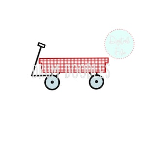 Aquarell Rotwagen PNG-Faux Applique-Heat Transfer Design-Sublimation Design-Digital Clipart