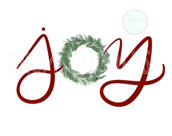 Julglädje akvarell PNG – Sublimeringsdesign för högtider (digital nedladdning)